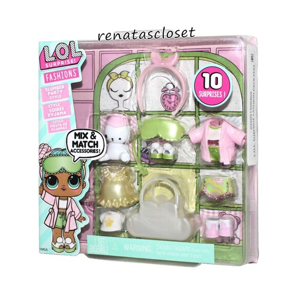 L.O.L Surprise! 10-pc Mix & Match Accessories Set - Slumber Party NWT/NIP - Picture 3 of 7